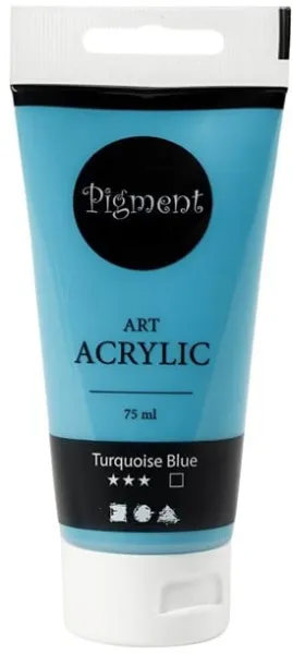 Creativ Company Pigment Art Acrylic Paint Turquise Blue 75ml