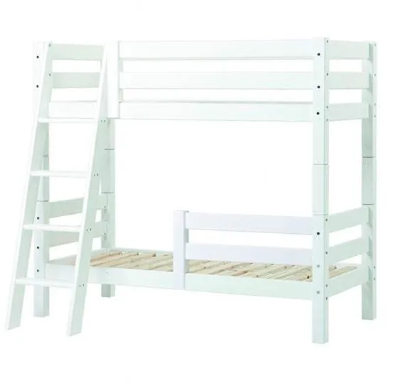 Hoppekids ECO Luxury køjeseng med sengehest og skrå stige - 70x160 cm